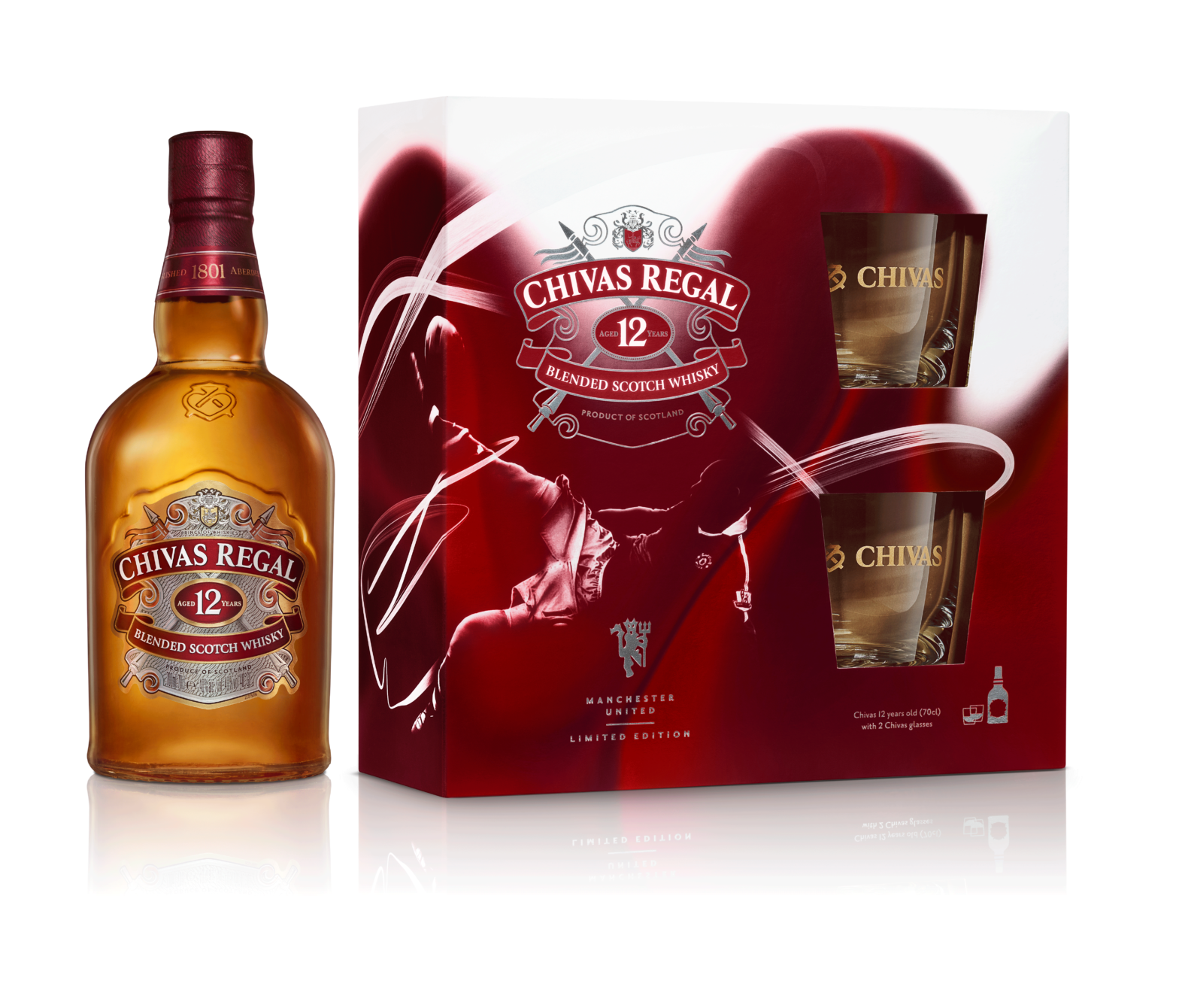 CHIVAS REGAL 12YO ZESTAW ZE SZKLANKAMI - Alembik